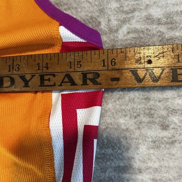 Nike Dri Fit V NECK running Racerback Tank Top Shirt Pink Orange Women’s Small - Picture 8 of 9